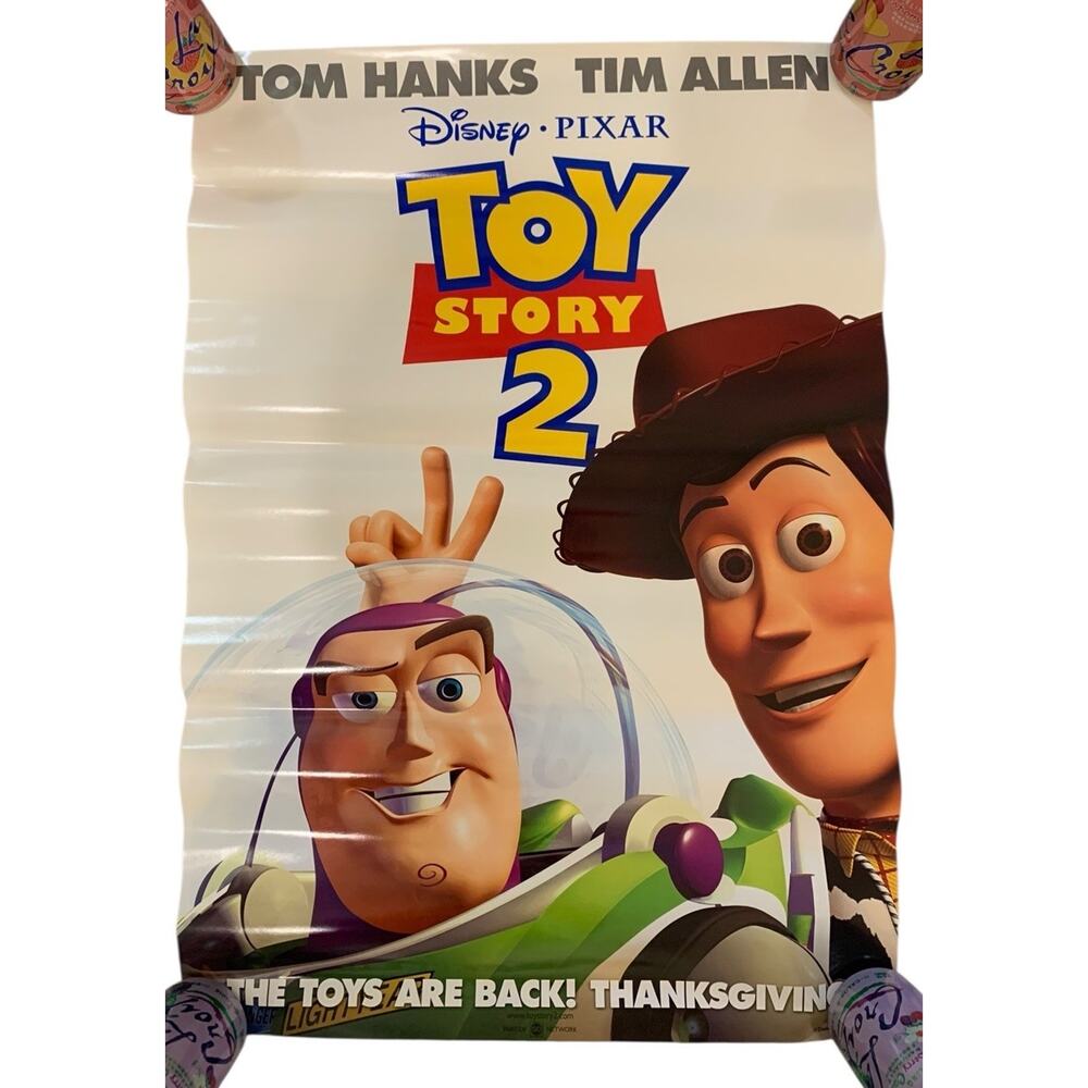 Toy Story 2 Tom Hanks 18X27 Original DS Movie Poster Pixar Mini Rolled